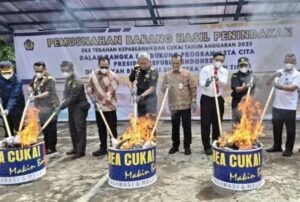Kanwil Bea Cukai Sumbagtim Musnahkan Barang Milik Negara Senilai Rp45,8 Miliar Jelang Akhir Tahun Sebagai Bentuk Akuntabilitas Penegakan Hukum