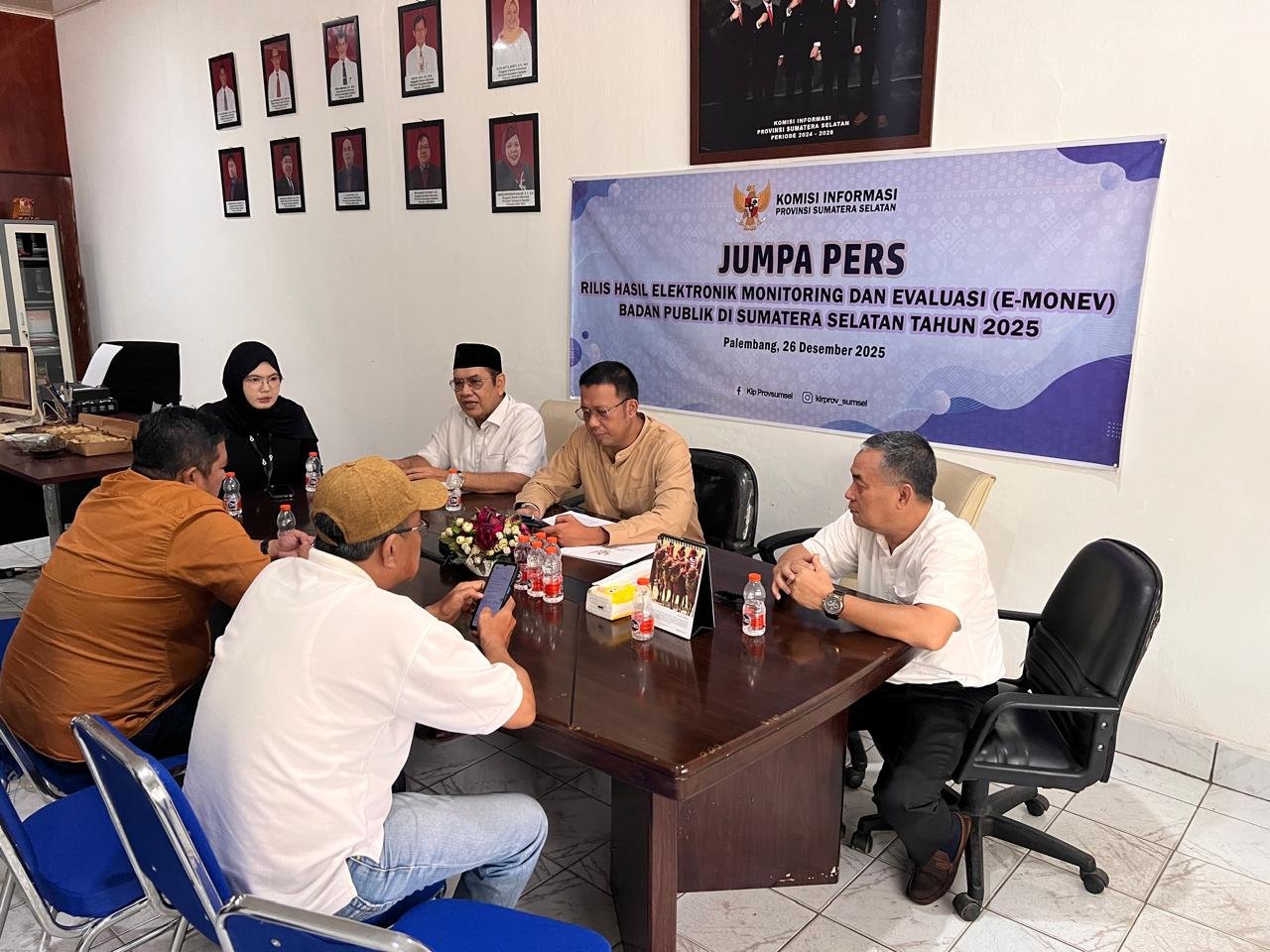 Komisi Informasi Sumsel Sampaikan Hasil E-Monev, 49 Badan Publik Raih Predikat Informatif