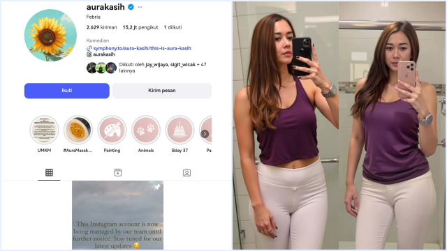 Aura Kasih Ubah Nama Instagramnya Jadi Febria, Warganet Kaitkan dengan Isu Perselingkuhan