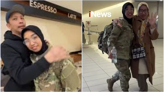 Viral! Video Orang Tua Indonesia Antar Putrinya Gabung Tentara AS, Sang Anak Harus Lepas Status WNI?