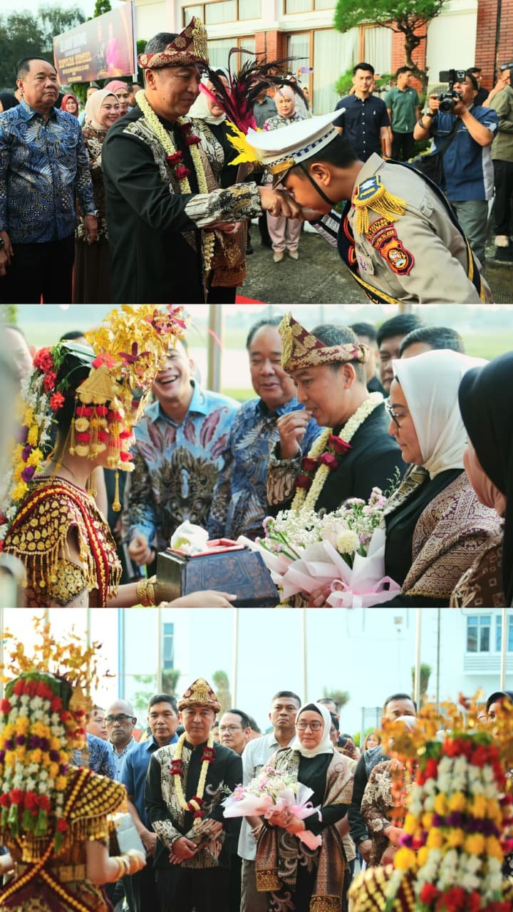 Wakapolda bersama Forkopimda Sumsel Sambut Kedatangan Irjen Pol Sandi Nugroho di Bumi Sriwijaya