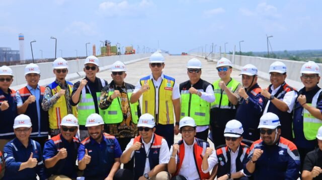 Tinjau Proyek Jembatan Tol Musi V Palembang–Betung, Menko AHY Pastikan Kesiapan Fungsional Jelang Lebaran