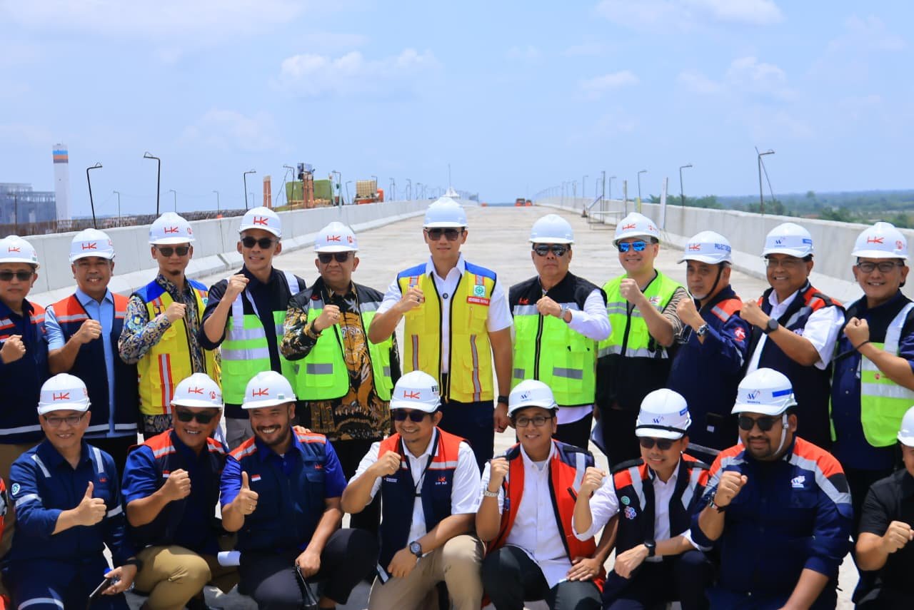 Tinjau Proyek Jembatan Tol Musi V Palembang–Betung, Menko AHY Pastikan Kesiapan Fungsional Jelang Lebaran