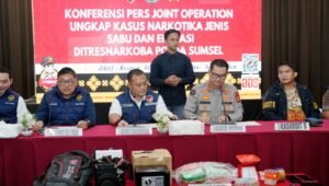 Sindikat Narkoba Tambang Digulung, Polda Sumsel dan Bea Cukai Amankan Barang Bukti Bernilai Miliaran Rupiah