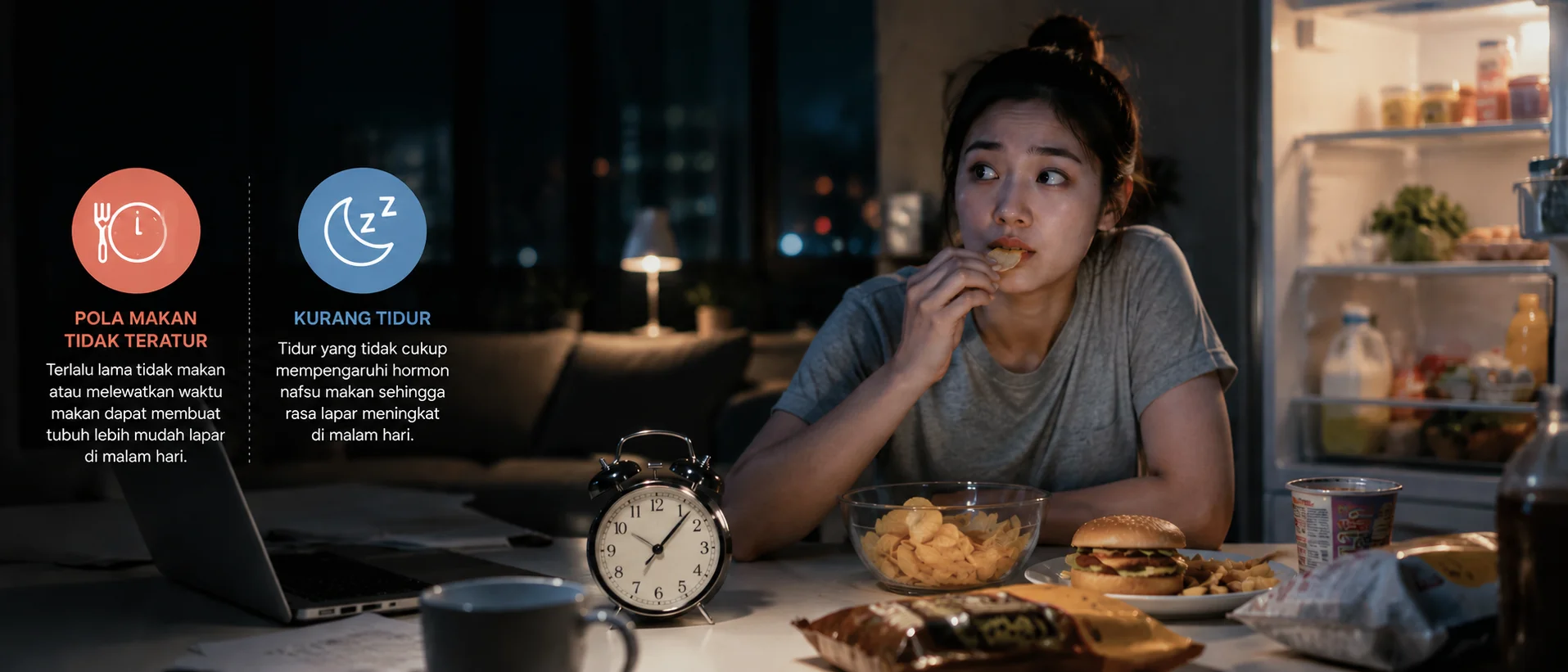 Gampang Lapar di Malam Hari? Kamu Coba 5 Makanan Ini yang Ampuh Bikin Perut Cepat Kenyang