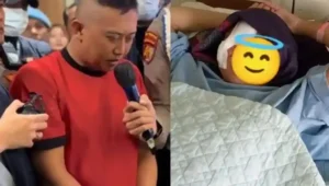 Rekonstruksi Kasus, Terekam Taufik Pukul Yuvita Pakai Golok ke Bagian Kepala Saat Mabuk