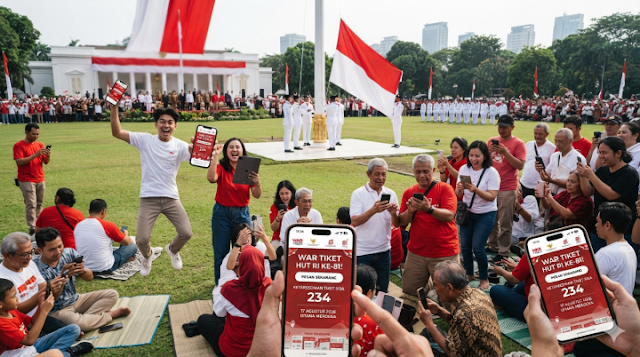 Cara Daftar War Tiket Upacara 17 Agustus 2026 di Istana Negara, Kuota 8.100 Peserta Segera Dibuka!