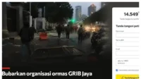 Muncul Petisi Bubarkan GRIB Jaya usai Dituding Biang Ricuh Demo DPR RI 27 Agustus, 14 Ribu Orang Sudah Tandatangan