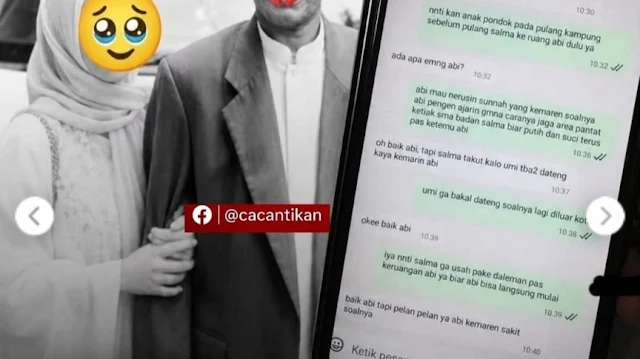 Viral! Heboh Istri Bongkar Isi Chat Ustadz dan Santriwati yang Bikin Ngeri dan Jijik