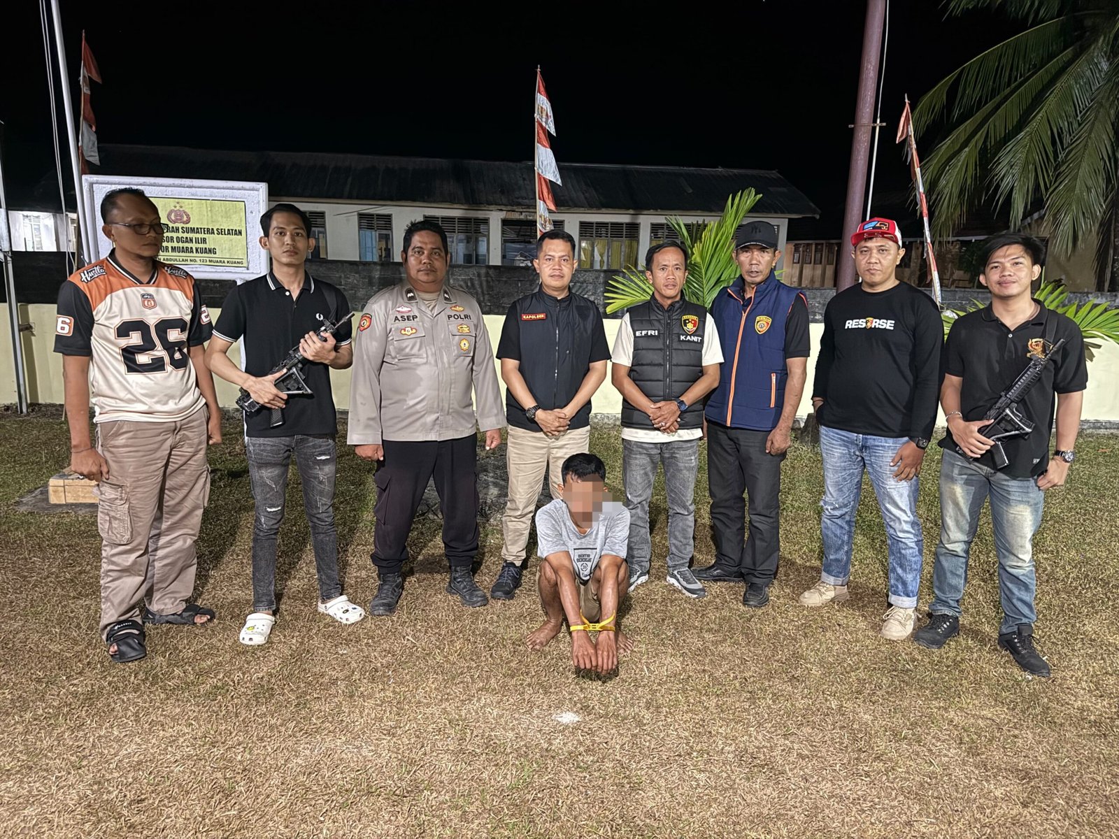 Gerak Cepat Polsek Muara Kuang Ungkap Pencurian Getah Karet, Satu Pelaku Ditangkap dan Tiga Pelaku Masih Diburu