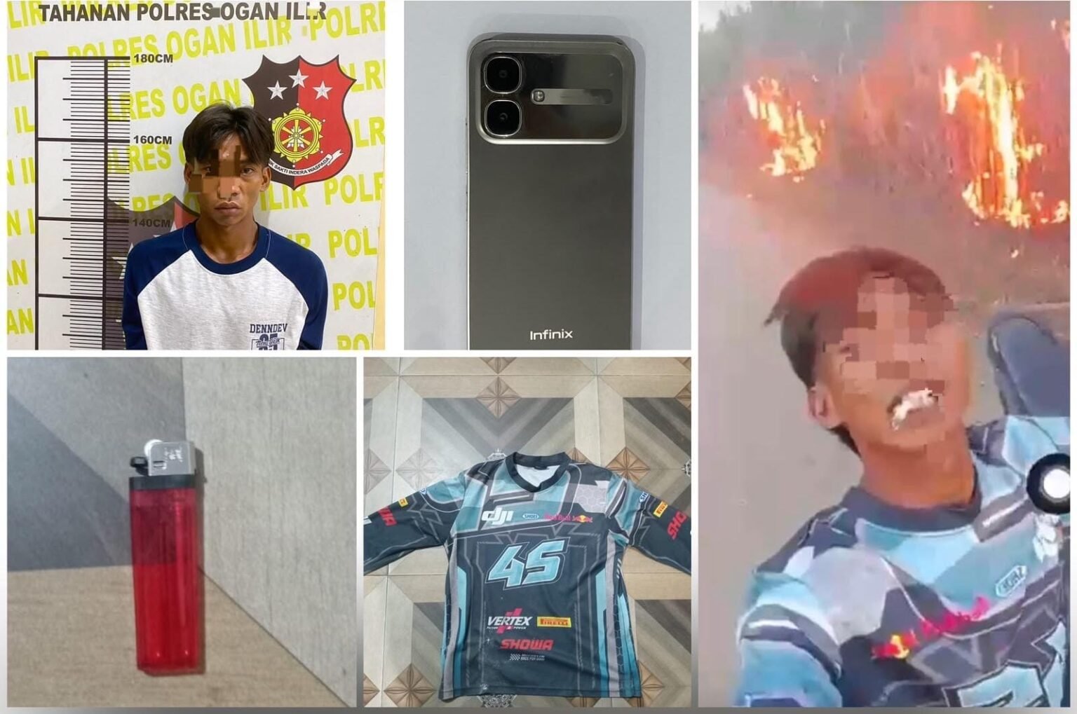 Sakit Hati Tidak Diterima Kerja, Pemuda di Ogan Ilir Bakar 4,5 Hektare Lahan Tebu
