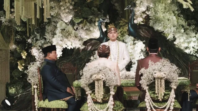 Dekorasi Akad Nikah Kasespri Presiden Prabowo Jadi Sorotan: Ornamen Merak Jantan dengan Merak Jantan