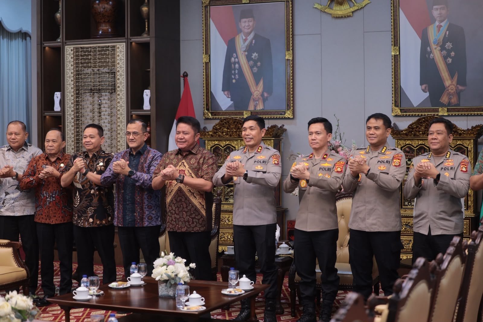 Sambut Kapolda Sumsel yang Baru, Gubernur Tekankan Sinergi Jaga Kondusivitas Daerah