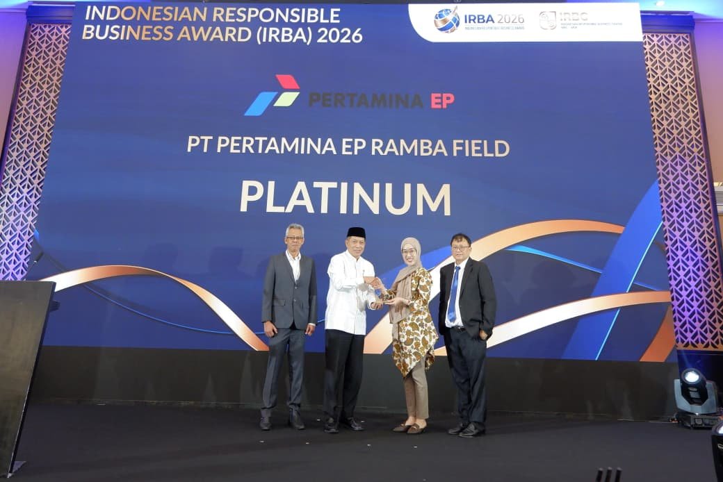 Tumbuh Bersama Masyarakat dan Lingkungan, Pertamina EP Ramba Raih Penghargaan Platinum IRBA dan ENSIA 2026