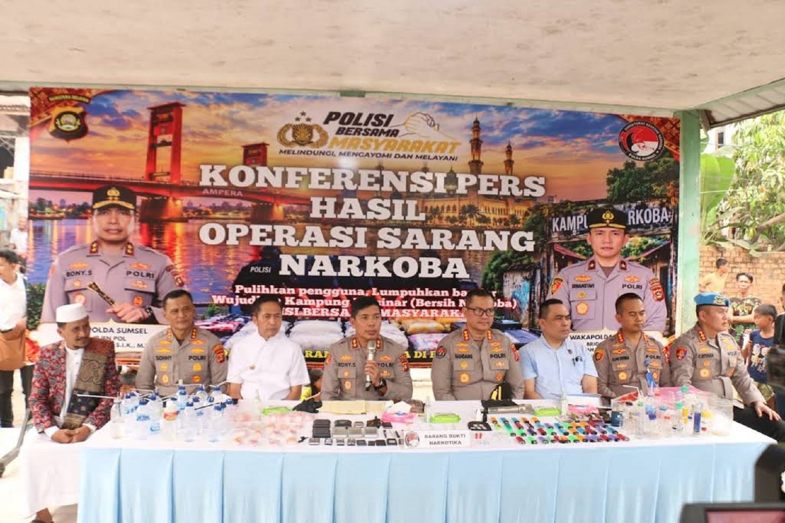 Operasi Sarang Narkoba Polda Sumsel Ungkap 40 Titik, 81 Orang Diamankan